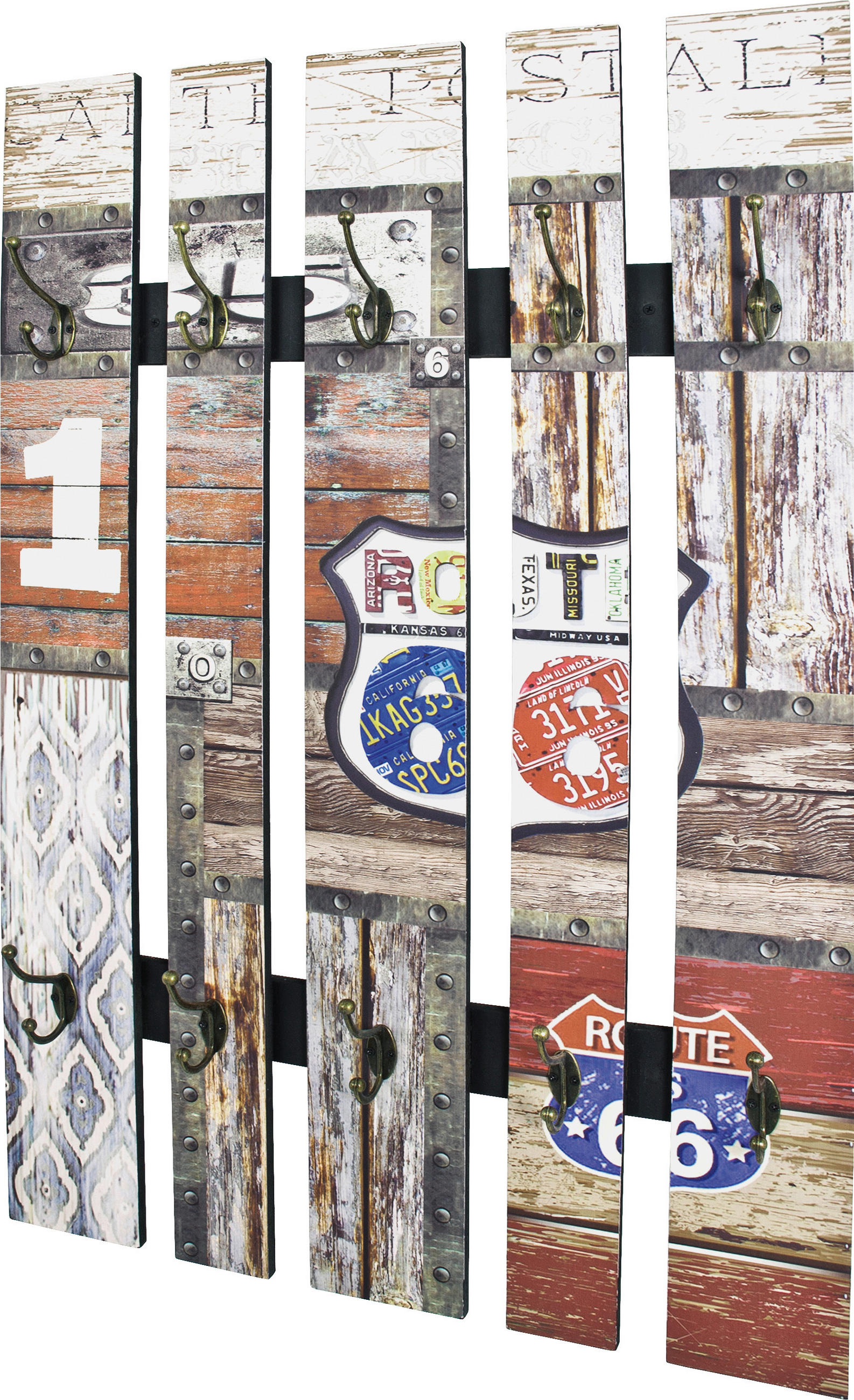 WANDGARDEROBE  in Multicolor  - Multicolor, Basics, Holzwerkstoff (65/100/9cm) - Carryhome