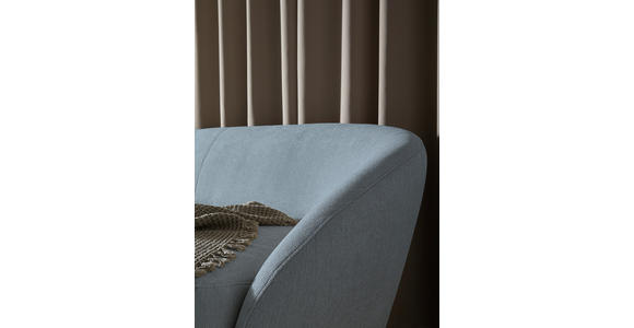 BIGSOFA  in Flachgewebe Grau  - Schwarz/Grau, Design, Kunststoff/Textil (245/81/120cm) - Ambia Home