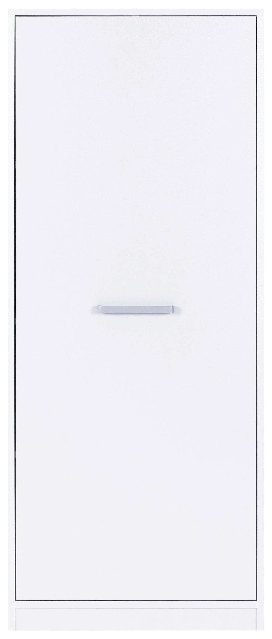 MEHRZWECKSCHRANK 67/164/68 cm  in Weiß  - Silberfarben/Weiß, MODERN, Holzwerkstoff/Metall (67/164/68cm) - home24