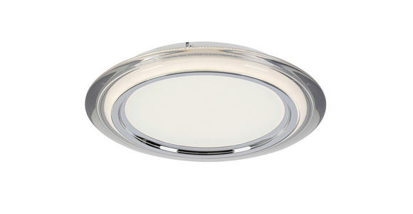 LED-DECKENLEUCHTE 45/6 cm - Chromfarben/Transparent, Design, Kunststoff/Metall (45/6cm) - Novel