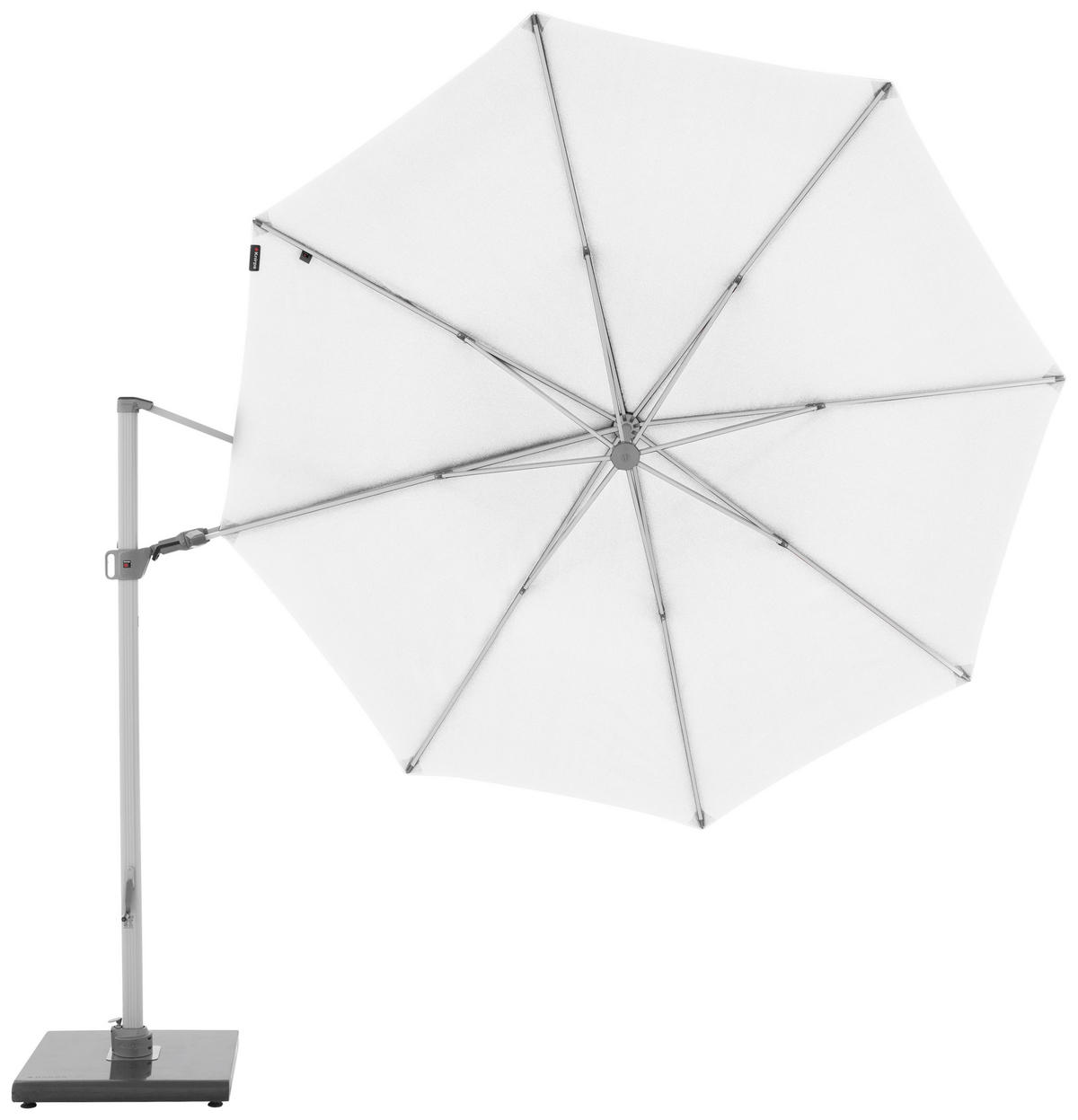 AMPELSCHIRM 340 cm Weiß  - Silberfarben/Weiß, Basics, Textil/Metall (340/340cm) - KNIRPS