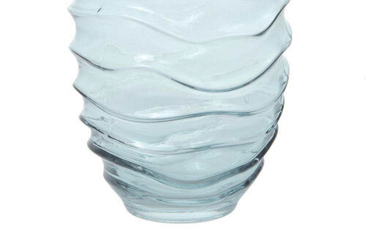 VAS  - blå, Design, glas (16/25,5/16cm) - Kayoom
