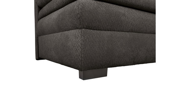 SCHLAFSOFA  mit Liegefunktion, Schlafen auf Sitzhöhe, Rücken echt Struktur Schwarz  - Schwarz, KONVENTIONELL, Kunststoff/Textil (195/93/83cm) - Carryhome