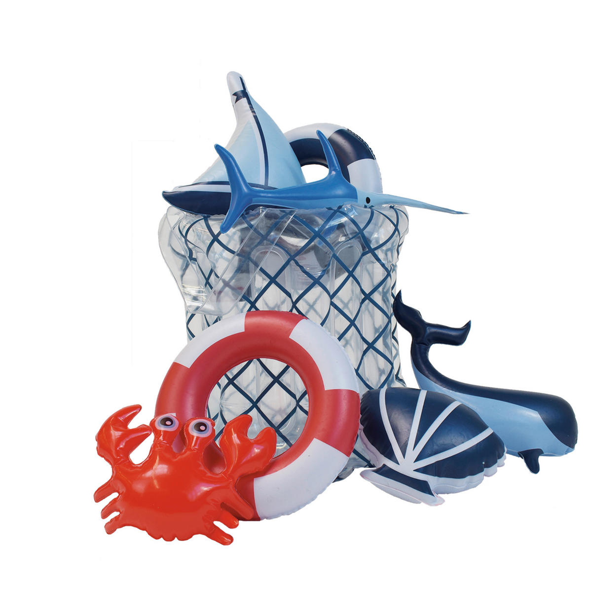 SPIELPOOL Whale Adventure Pool 215/84/156 cm  - Rot/Weiß, Basics, Kunststoff (215/84/156cm)