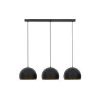 HÄNGELEUCHTE Jaicey 120/33/25 cm   - Goldfarben/Schwarz, Design, Metall (120/33/25cm) - Light & Living