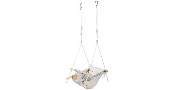 BABYSCHAUKEL ENJOY - Naturfarben/Weiß, Basics, Holz/Kunststoff (45/70/170cm) - My Baby Lou