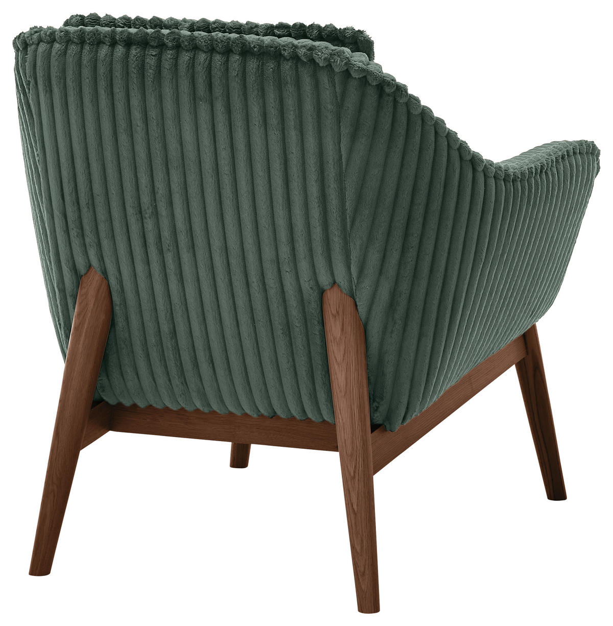 SESSEL in Cord Olivgrün  - Dunkelbraun/Olivgrün, KONVENTIONELL, Holz/Textil (77/90/85cm) - SetOne by Musterring