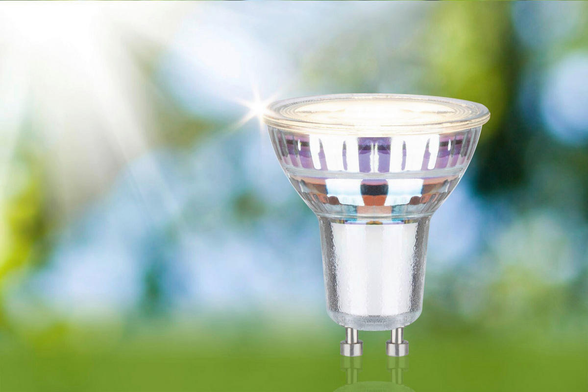 LED-LEUCHTMITTEL   GU10 2,5 W 450 lm  - Silberfarben, Basics, Glas (5,0/5,4cm) - Paulmann