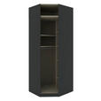 ECKSCHRANKKORPUS 91,1/242,2/91,1 cm Anthrazit  - Anthrazit, KONVENTIONELL, Holzwerkstoff (91,1/242,2/91,1cm) - Hom`in