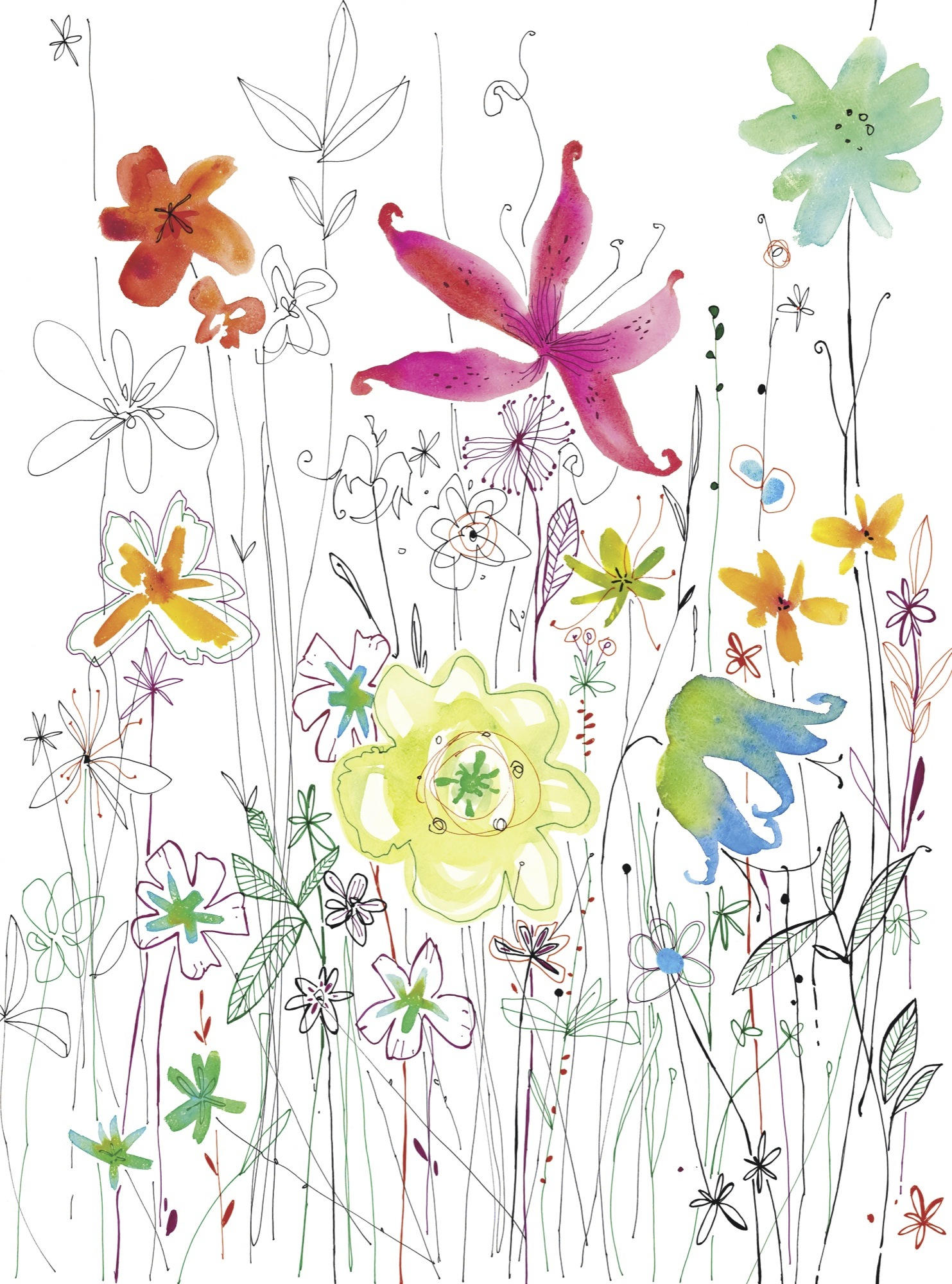 VLIESTAPETE Joli  - Multicolor, Basics, Papier (184/248cm) - Komar