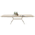 ESSTISCH      - Eiche Bianco/Creme, Design, Holz/Metall (200/100/76cm) - Valnatura