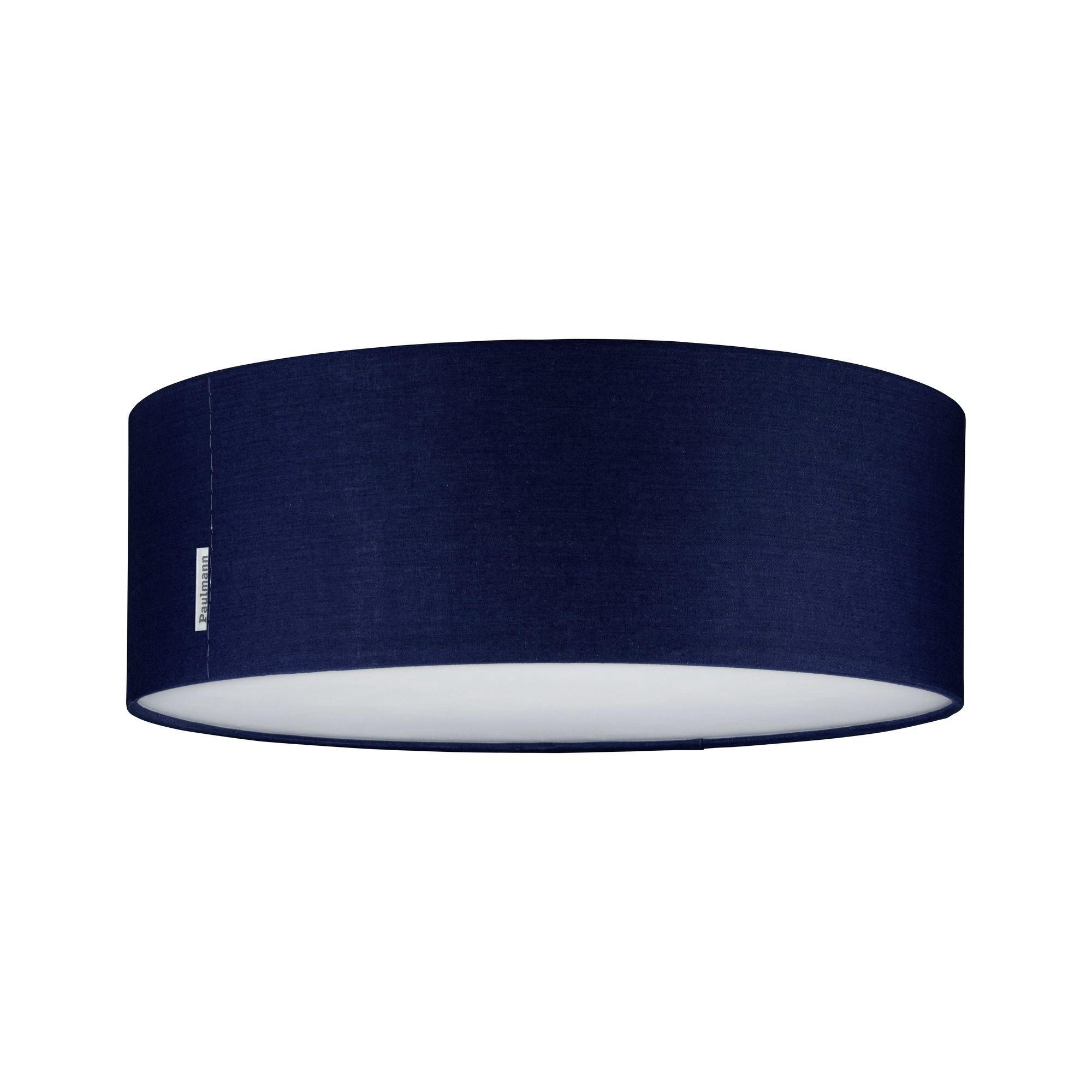 DECKENLEUCHTE 38/13 cm   - Dunkelblau, Basics, Textil (38/13cm) - Paulmann