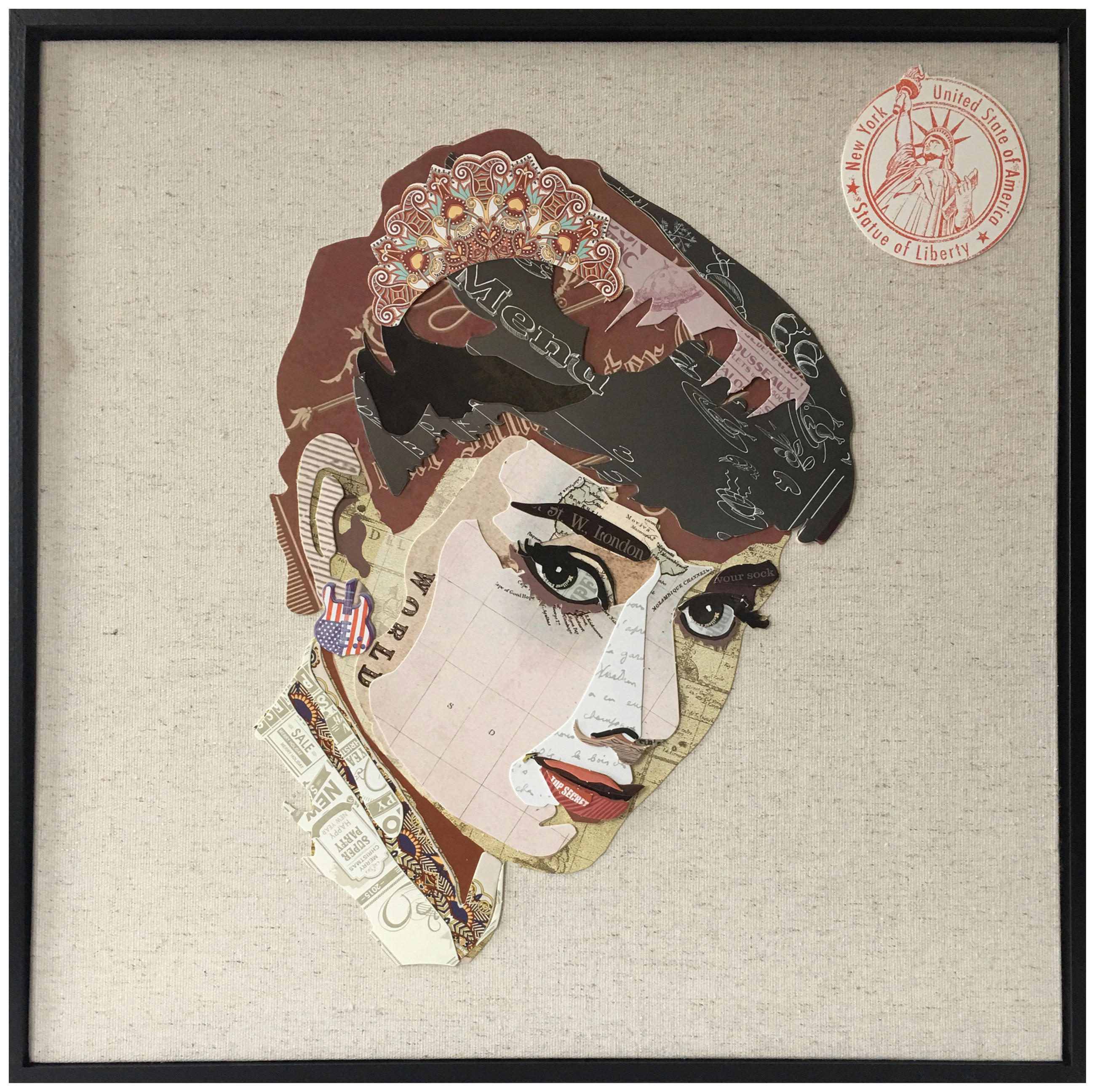 BILD  - Multicolor, LIFESTYLE, Holz/Textil (52/52/2,5cm) - Kayoom