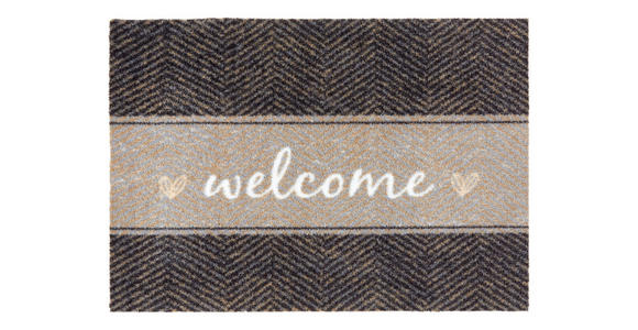 FUßMATTE MIABELLA - Beige/Braun, Design, Textil (50/70cm) - Esposa
