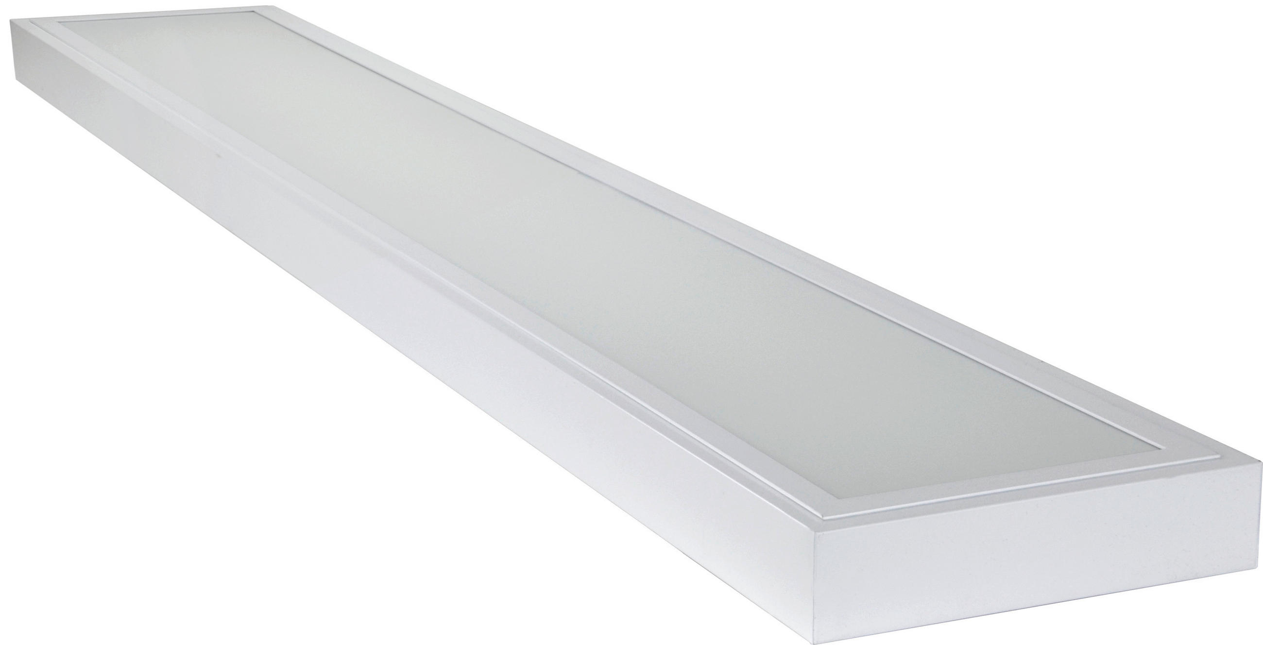 LED-DECKENLEUCHTE Prisma LED 118,5/20/4,5 cm   - Weiß, Basics, Kunststoff/Metall (118,5/20/4,5cm)