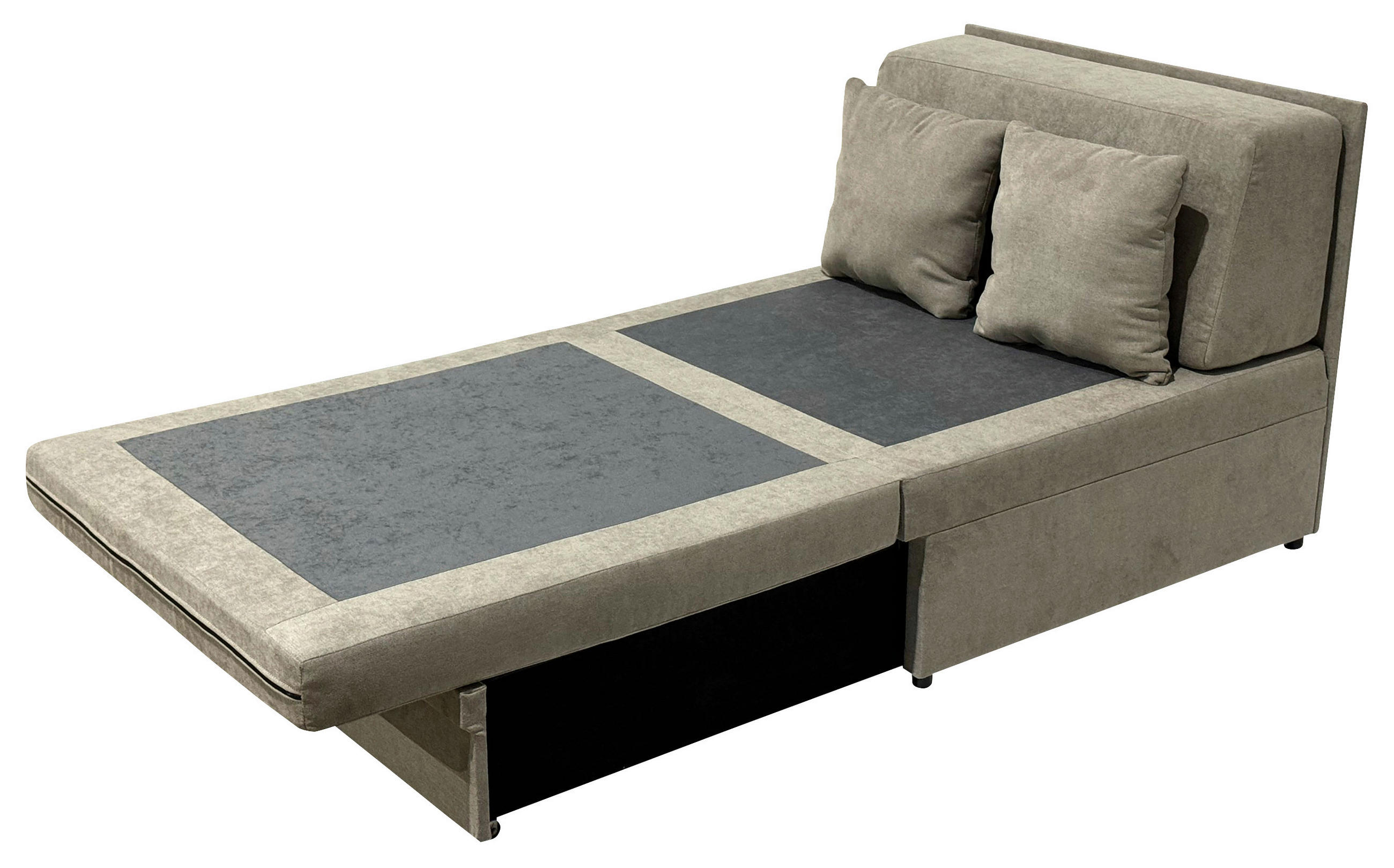 FOTELJA NA RAZVLAČENJE 90/100/90 cm , bež  - bež, Moderno, tekstil (90/100/90cm) - Carryhome