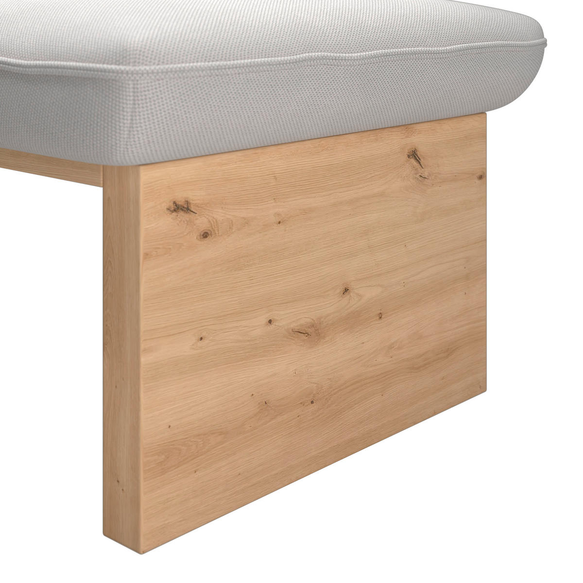 ECKBANK 170/192 cm Webstoff Beige Eiche Sperrholz   - Eichefarben/Beige, KONVENTIONELL, Holz/Textil (170/192cm) - Livetastic