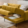 ECKSOFA in Chenille Currygelb  311/167 cm  - Currygelb/Schwarz, Design, Textil/Metall (311/167cm) - Xora