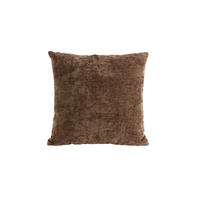 ZIERKISSEN LACONIA 45/45 cm  - Dunkelbraun, LIFESTYLE, Textil (45/45cm) - Light & Living