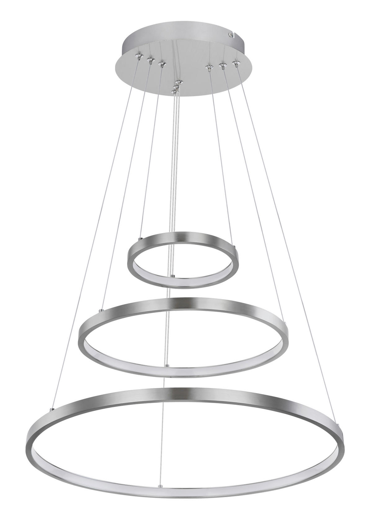 VISEČA SVETILKA        51/120 cm       - barve niklja/opal, Basics, kovina/umetna masa (51/120cm) - Globo