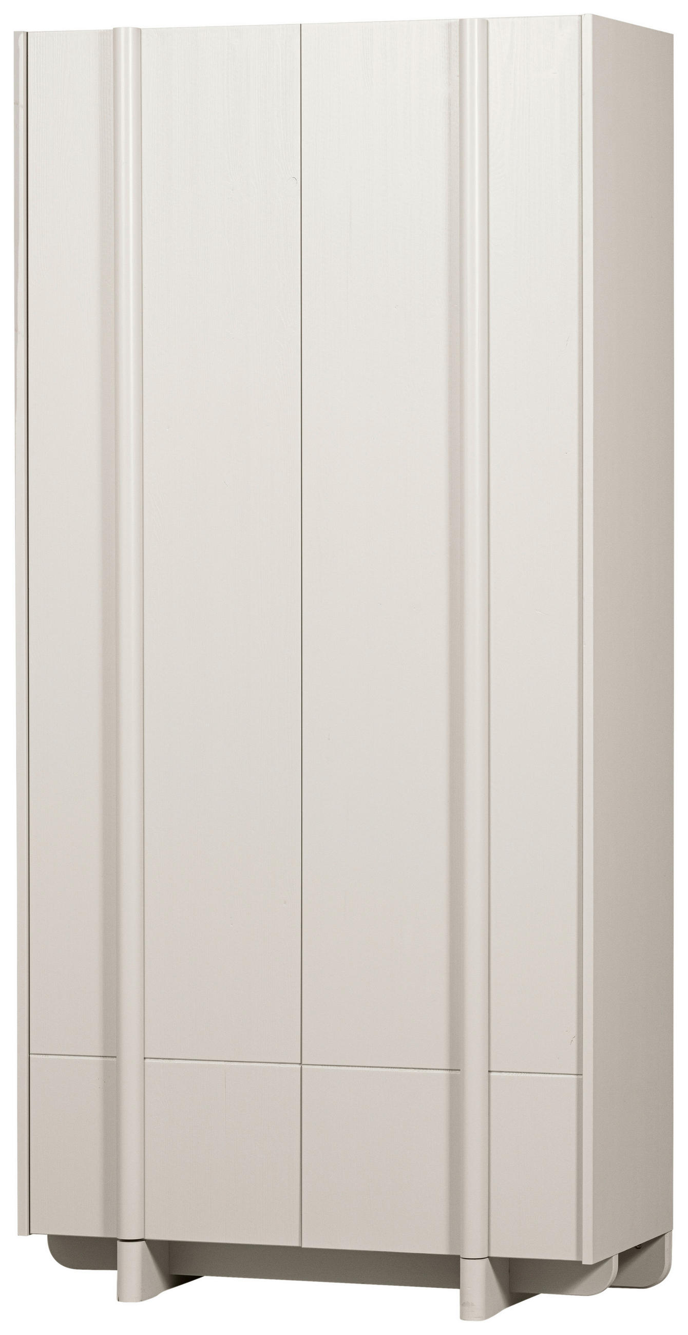 Livetastic Garderobenschrank Basu Grauweiß 101x210x46 cm