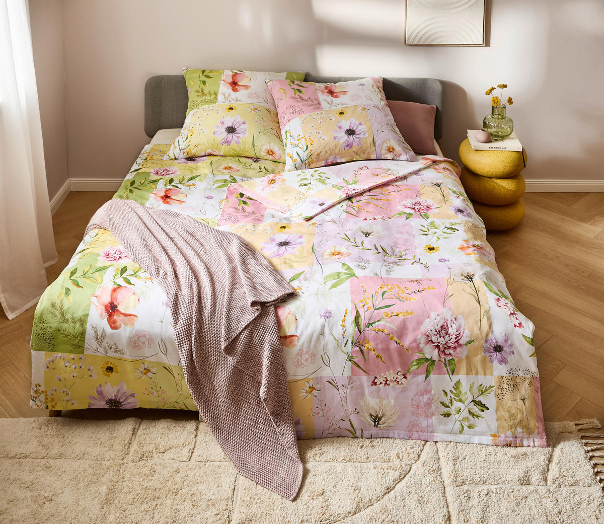 BETTWÄSCHE Satin 135/200 cm  - Grün, Textil (135/200cm) - Esposa