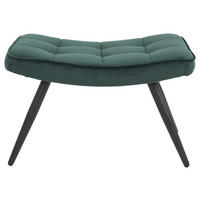 HOCKER in Textil, Holzwerkstoff Grün  - Schwarz/Grün, MODERN, Holzwerkstoff/Textil (60/39/41cm) - MID.YOU