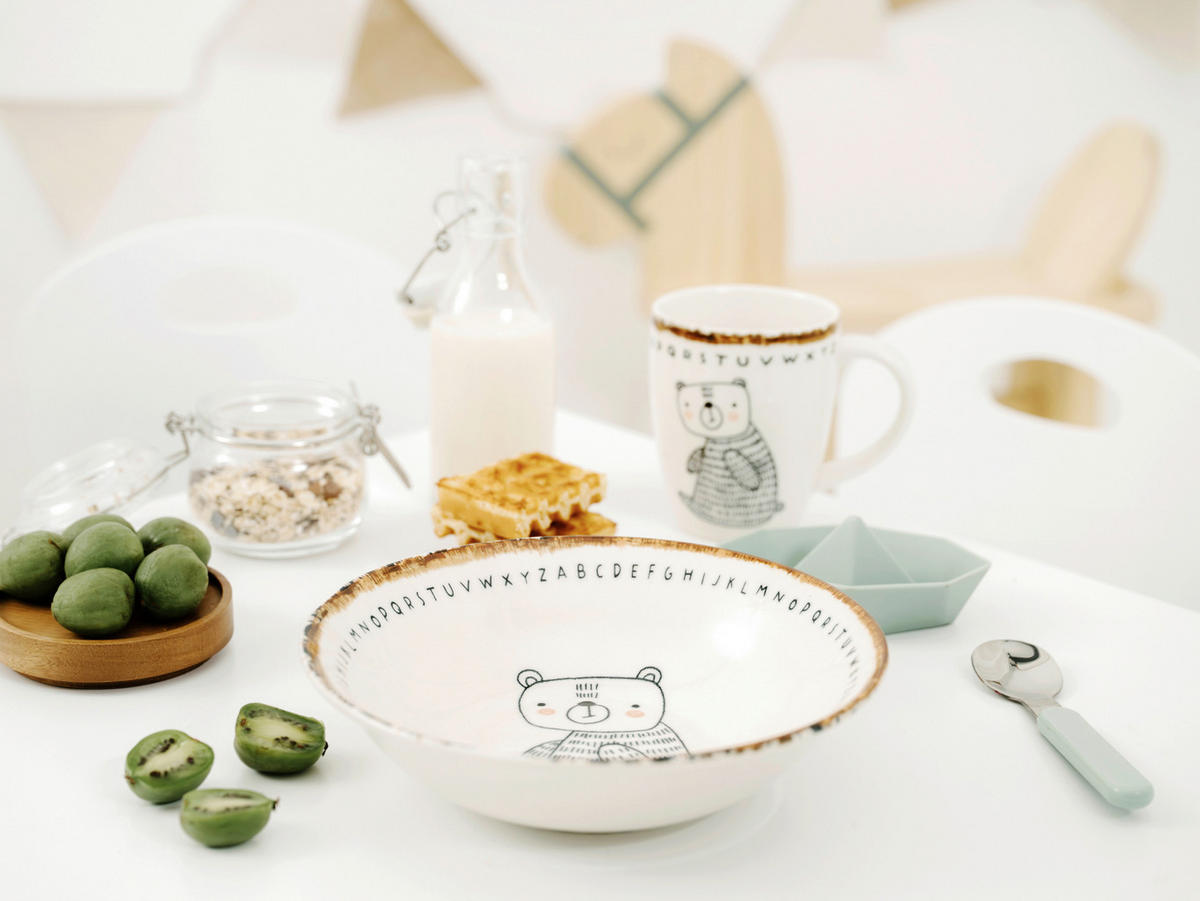 KINDERGESCHIRRSET 3-teilig  - Multicolor, Basics, Keramik - Creatable