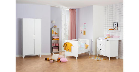 BABYKLEIDERSCHRANK Michi - Weiß, Trend, Holz/Holzwerkstoff (94,7/198,0/52,4cm) - My Baby Lou