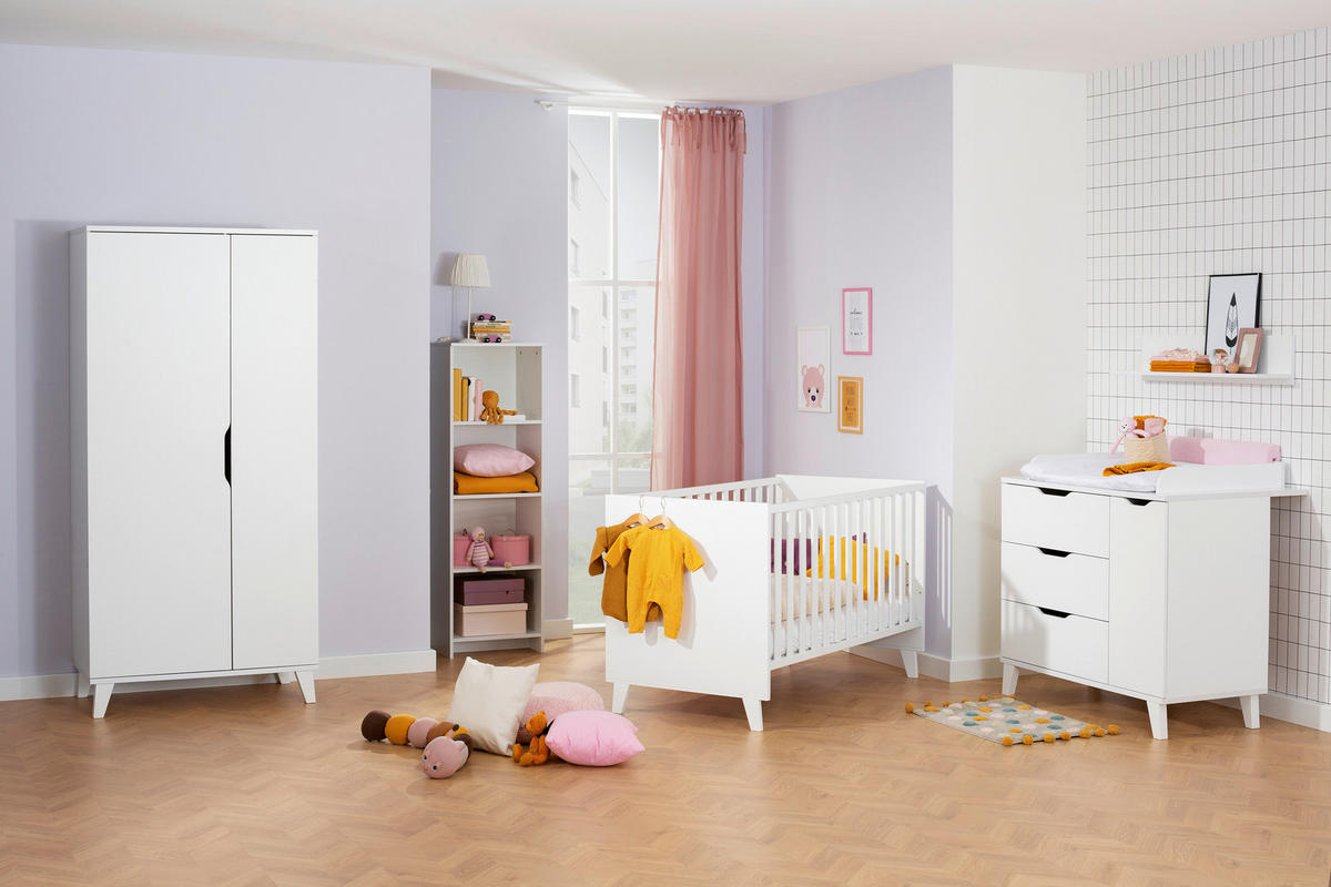 SAMOSTOJEĆI REGAL  Michi  - bijela, Trend, drvni materijal/drvo (48,3/150,3/39,6cm) - My Baby Lou