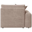 BIGSOFA Cord Rosa  - Schwarz/Rosa, MODERN, Kunststoff/Textil (117/93/190cm) - Carryhome