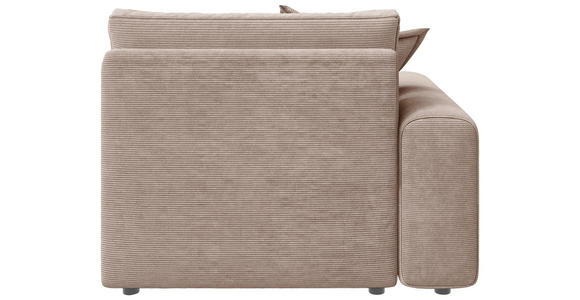 BIGSOFA Cord Rosa  - Schwarz/Rosa, MODERN, Kunststoff/Textil (117/93/190cm) - Carryhome