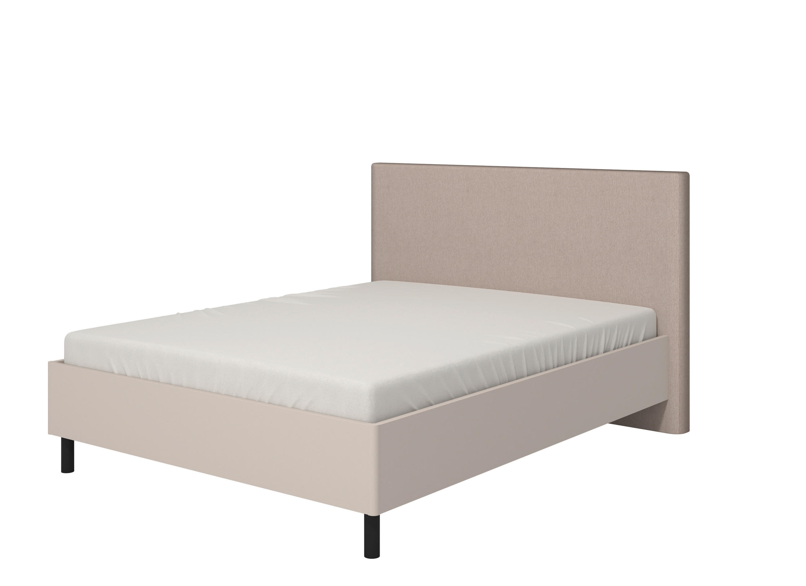 ÁGY 160/200 cm  kasmír  - fekete/kasmír, Basics, faalapú anyag/textil (160/200cm) - Carryhome