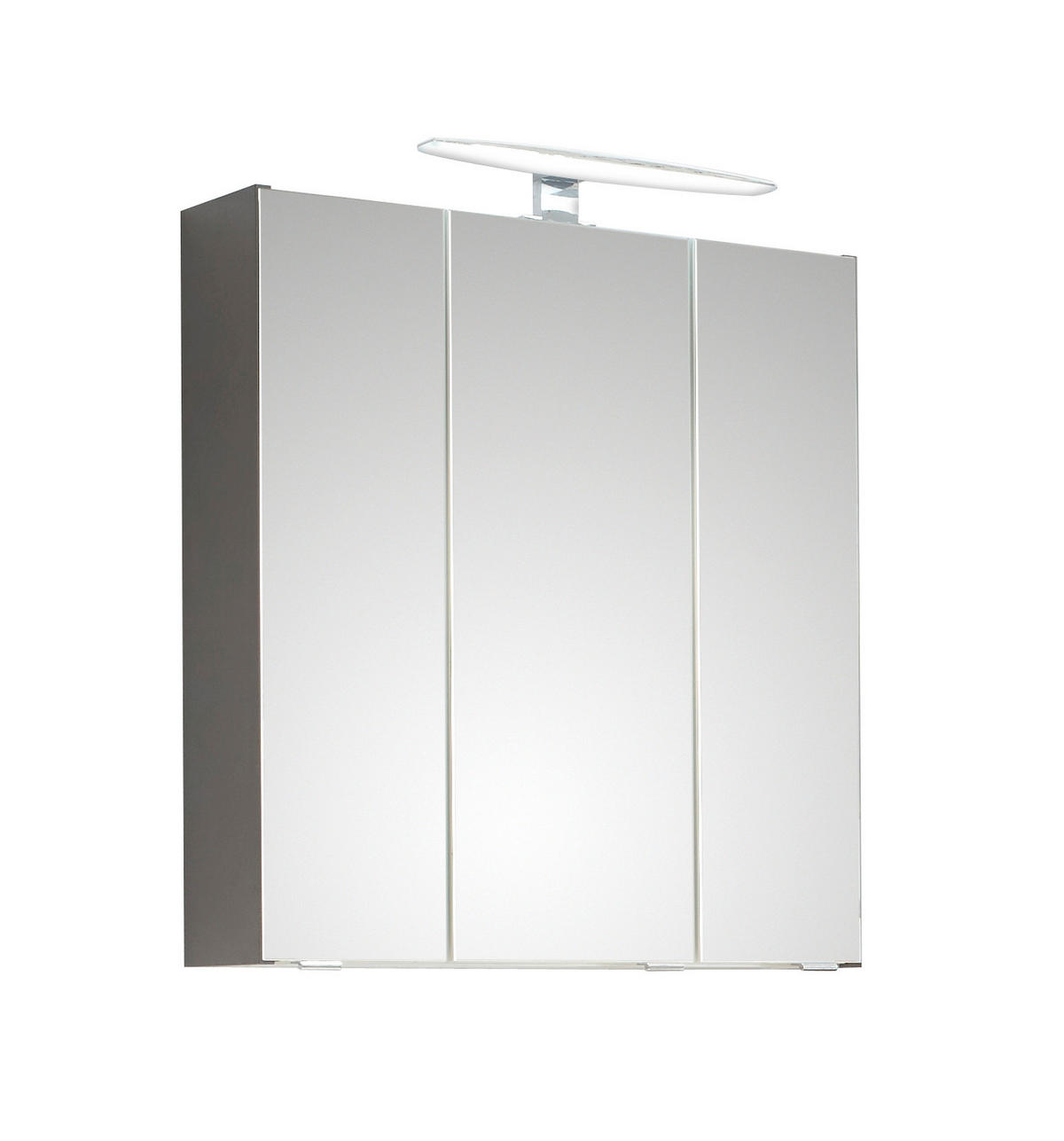 SPIEGELSCHRANK 65/70/16 cm  - Grau, LIFESTYLE, Holzwerkstoff/Metall (65/70/16cm) - Xora