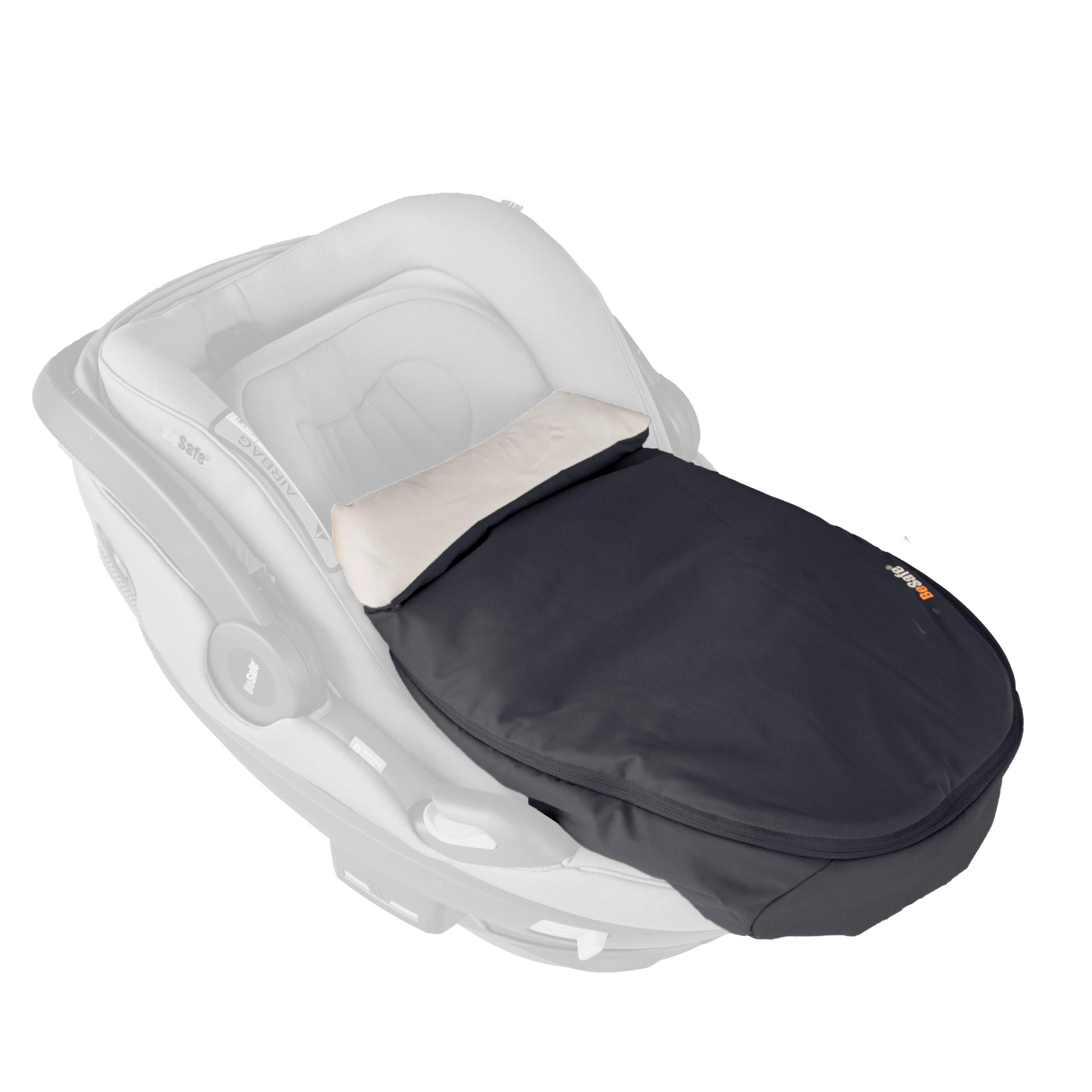 NAVLAKA ZA AUTOSJEDALICU  Go Beyond²   - crna, Basics, tekstil (46/40/10cm) - Besafe