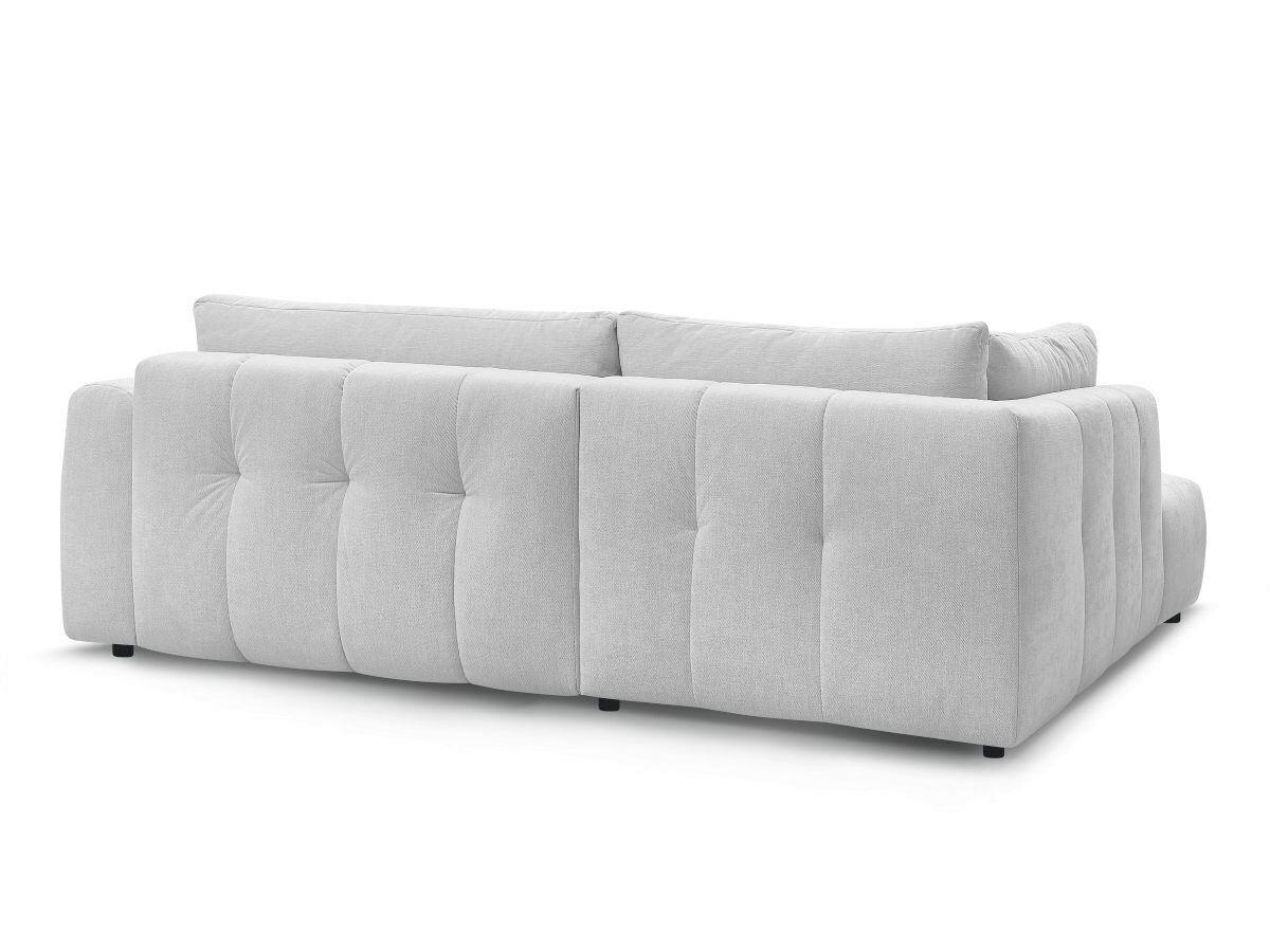 ECKSCHLAFSOFA FUJI Leinenoptik Hellgrau  inkl.  - Hellgrau/Schwarz, MODERN, Kunststoff/Textil (204/282cm)