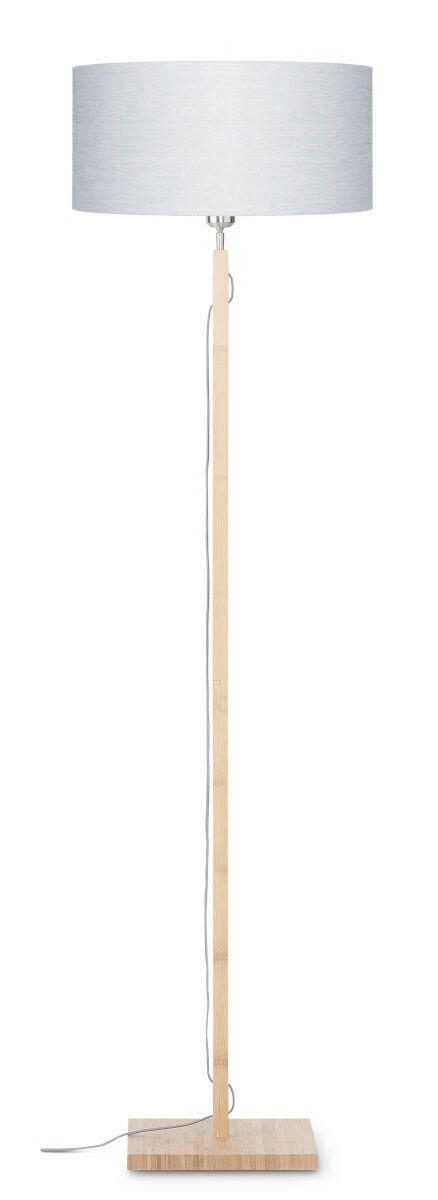 STEHLEUCHTE 47/167 cm    - Hellgrau/Naturfarben, Trend (47/167cm) - Good & Mojo