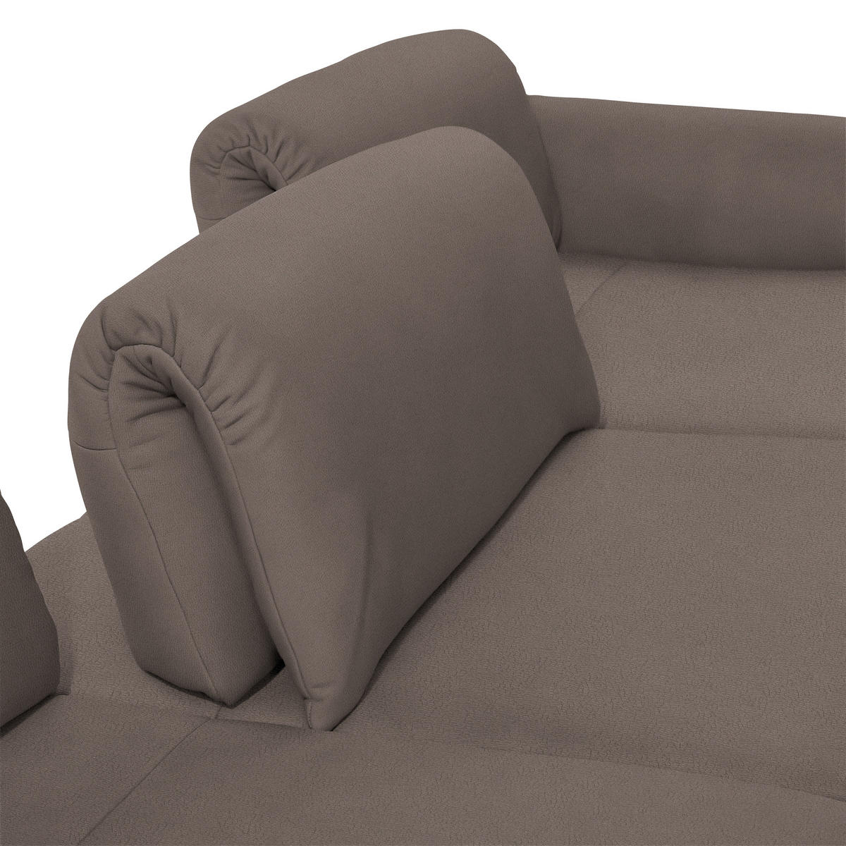 ECKSOFA Posh in Echtleder Fango  308/173 cm  - Fango/Anthrazit, Design, Leder/Metall (308/173cm) - Joop!