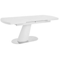 STOL ZA BLAGOVAONICU  bijela, boje oplemenjenog čelika  metal, drvni materijal      - bijela/boje oplemenjenog čelika, Moderno, drvni materijal/metal (160-200/90/76cm) - Livetastic