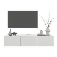NIZKA OMARICA bela  - bela, Design, leseni material (180/36,7/42cm) - Hom`in