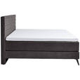 BOXSPRINGBETT 160/200 cm  in Anthrazit  - Anthrazit/Graphitfarben, Design, Textil/Metall (160/200cm) - Xora