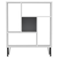 REGAL  90/107,8/25 cm Anthrazit, Weiss  - Weiss/Anthrazit, Design, Holzwerkstoff (90/107,8/25cm) - Livetastic