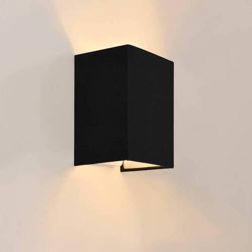 STENSKA SVETILKA   60 W////E27 - črna, Basics, umetna masa/tekstil (20/16/13cm)