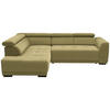 ECKSOFA in Struktur Gelb  205/284 cm  - Gelb/Schwarz, Design, Kunststoff/Textil (205/284cm) - Xora