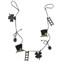 GIRLANDE  - Schwarz, Basics, Holzwerkstoff (100cm)