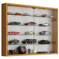 HÄNGEVITRINE in Buchefarben   - Buchefarben/Schwarz, KONVENTIONELL, Glas/Holzwerkstoff (80/60/10cm) - MID.YOU