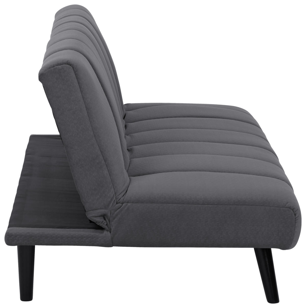 JUGEND- UND KINDERSOFA Flanell Dunkelgrau  - Dunkelgrau/Schwarz, MODERN, Holz/Textil (180/81/93cm) - P & B