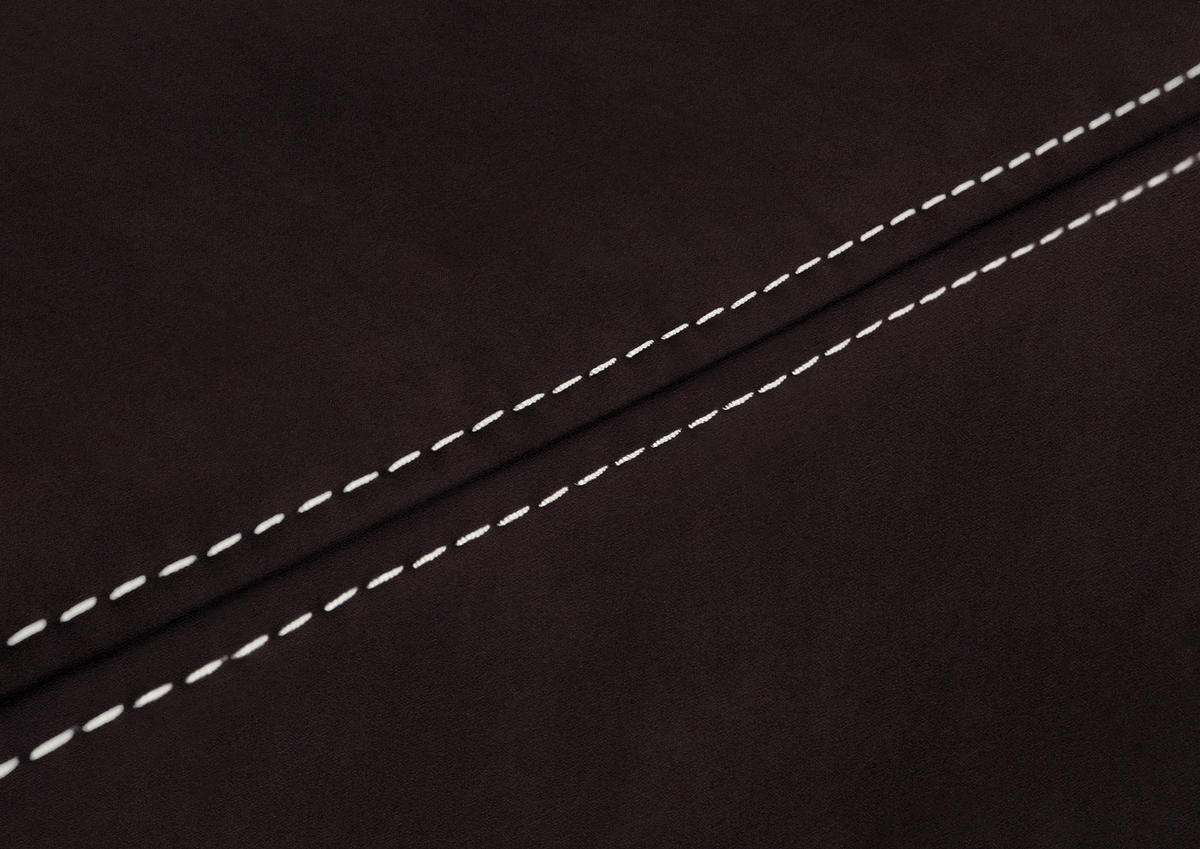 ECKSOFA in Mikrofaser Dunkelbraun  275/223 cm  - Dunkelbraun/Beige, KONVENTIONELL, Textil/Metall (275/223cm) - Beldomo Comfort