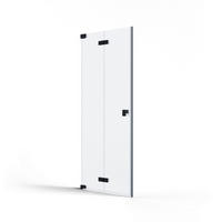 DUSCHTÜR Schwarz  120/200 cm  - Schwarz, MODERN, Glas/Metall (120/200cm) - Schöner Wohnen