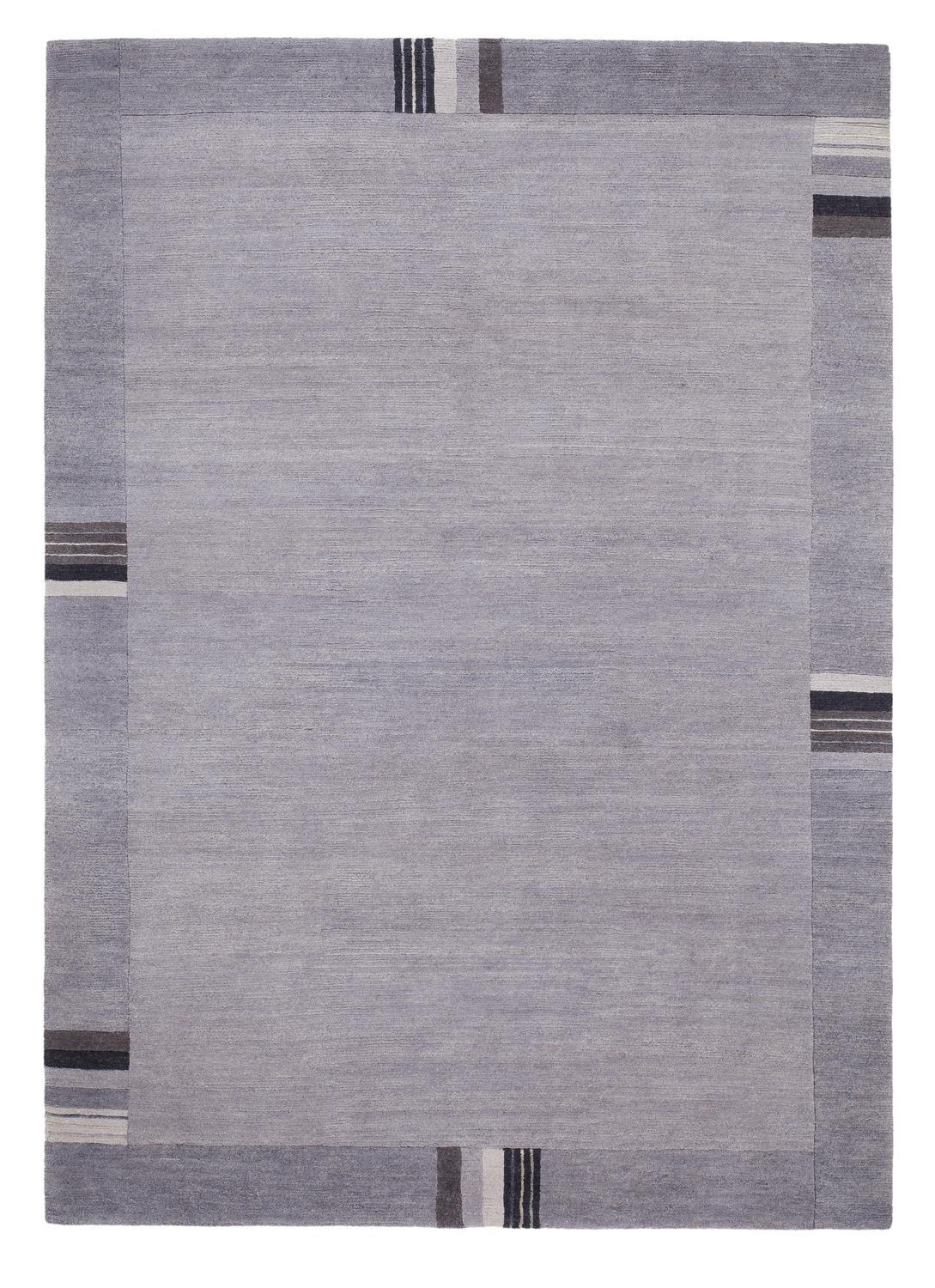 WOLLTEPPICH 70/140 cm Sensation Silk Lakir  - Grau, Basics, Textil (70/140cm) - Cazaris